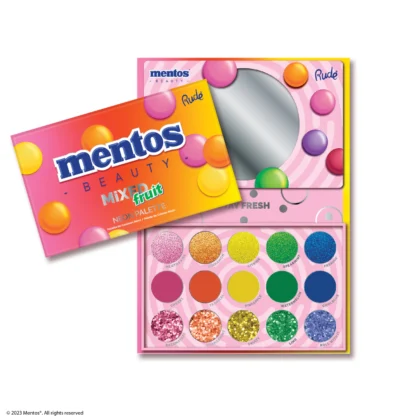 Mentos Mixed Fruit Neon Palette x Rude Cosmetics