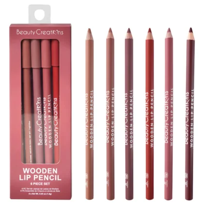 Wooden Lip Pencil 6 Piece Set (Red - Wine Tones) – Beauty Creations